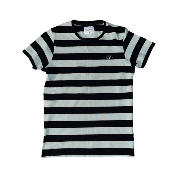 Valentino medium shirt. Color black and light mint green. - Picture 1 of 3